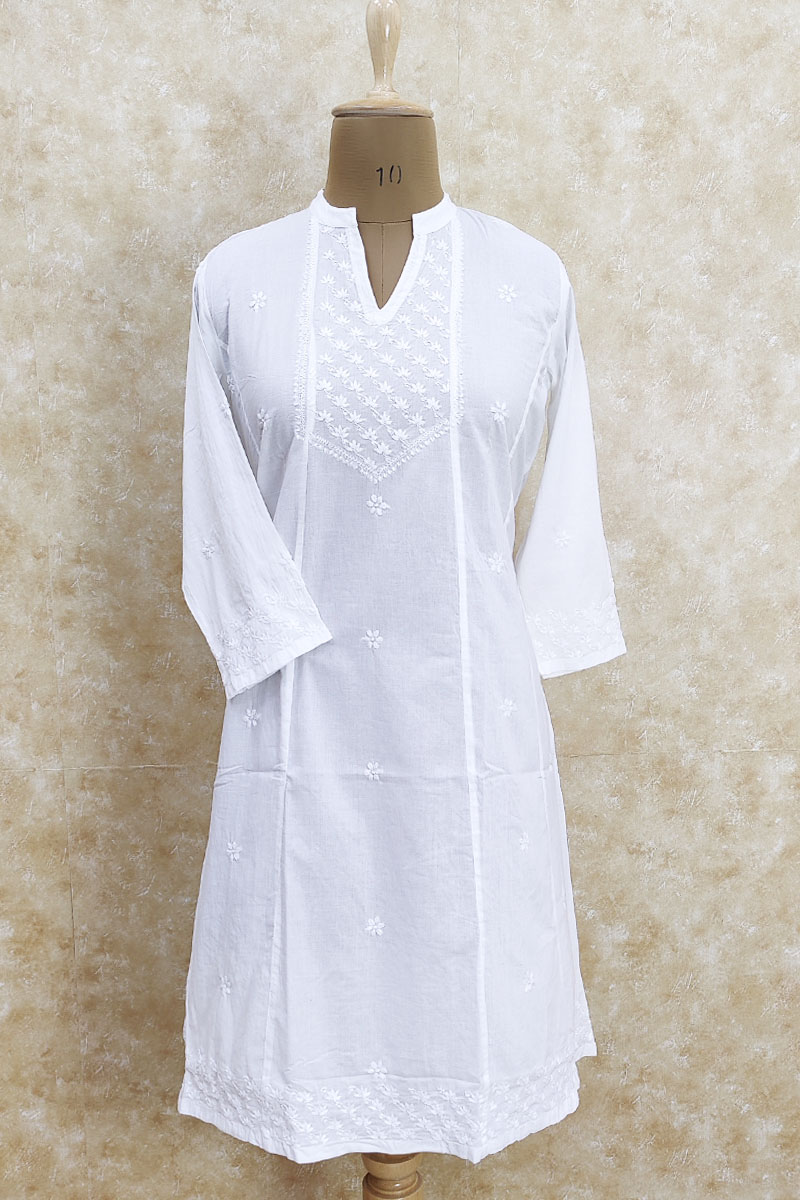 Handmade Cotton Hand Block Straight Cut Kurti | handmade kurta design –  panchakanya