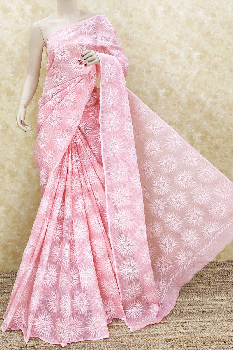 Cotton Chikankari Sarees, Packaging Size : 4 Pieces, Saree Length : 6.3  Meter at Best Price in Namakkal