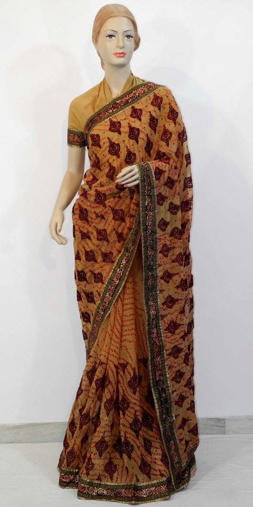 bandhani sarees buy handcrafted traditional bandhani saree