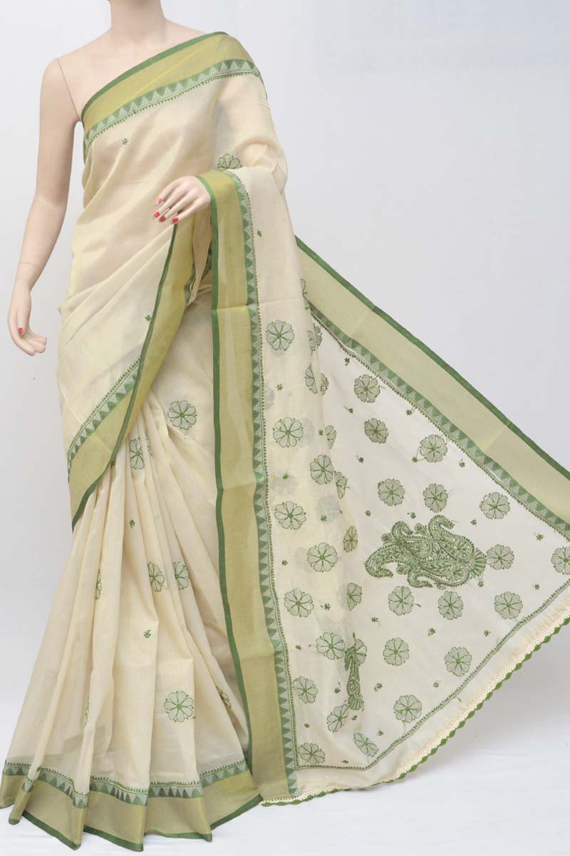 Forest Green Silk Organza Saree Design by Raw Mango at Pernia's Pop Up Shop  2024