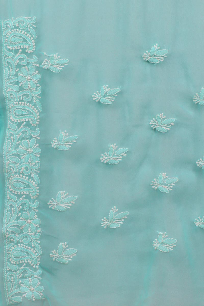 georgette chikankari fabric online