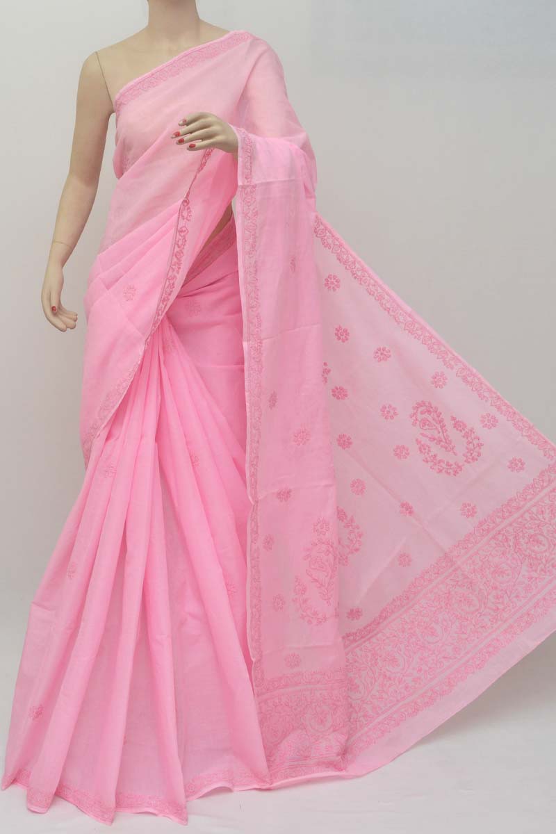 Beautiful chikankari saree designs with buy link in description box -  YouTube