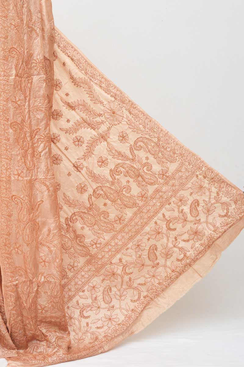 Cream Silk Benarasi Saree – Roliana